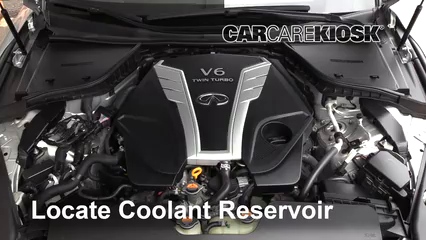 2017 Infiniti Q60 Premium 3.0L V6 Turbo Antigel (Liquide de Refroidissement) Rincer Antigel